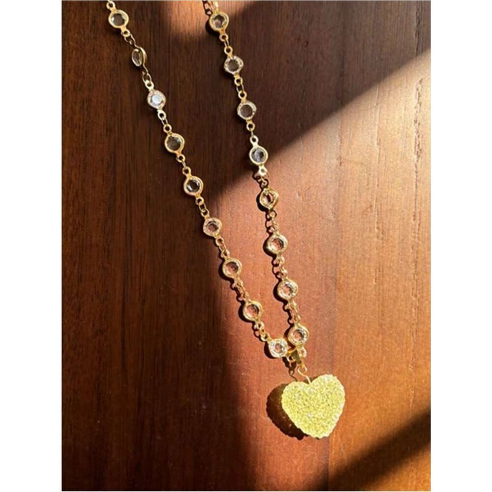 Crystal heart necklace N2076